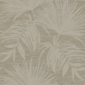 Holden Decor Grasscloth Leaf Taupe Metallic Wallpaper - 66221