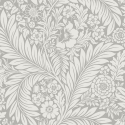 Belgravia Decor Florence Floral Leaf Grey Wallpaper - 723