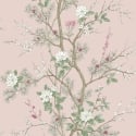 Belgravia Decor Bridget Oriental Floral Blush Wallpaper - 753