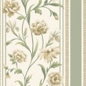 Belgravia Decor Raya Panel Sage/Cream Wallpaper - 756