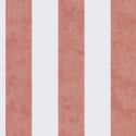 Flat material sample of the AS Creation Lilly & Luis 77078-6 design showing the alternating cream and red vertical stripes.