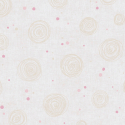Flat material sample of the AS Creation Lilly & Luis 77139-3 design showing the alternating beige and pink circular pattern.
