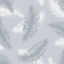 Belgravia Decor Delicate Feather Blue Wallpaper - 774