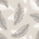 Belgravia Decor Delicate Feather Beige Wallpaper - 775