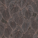 Daniel Hechter Botanical Leaf Black/Gold Metallic Wallpaper - 78128-2