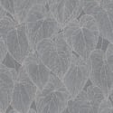 Daniel Hechter Botanical Leaf Grey/Silver Metallic Wallpaper - 78128-3