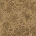 As Creation Tropical Outline Brown/Gold Metallic Wallpaper - 79047-2