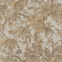 As Creation Tropical Outline Grey/Brown Metallic Wallpaper - 79047-4