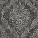 AS Creation Ornate Damask Black/Silver Metallic Wallpaper - 79049-6
