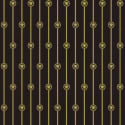 Flat swatch of Versace Baroque Stripe in gold and black showing the detailed non-woven substrate surface.