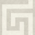 Flat swatch of Versace Greek in grey showing the detailed non-woven substrate surface.