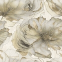 Muriva Renata Floral Cream/Gold Metallic Wallpaper - 811322