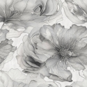 Muriva Renata Floral Grey/Silver Metallic Wallpaper - 811323