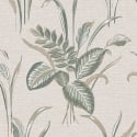 Belgravia Decor Palma Bold Leaf Sage/Champagne Metallic Wallpaper - 9010
