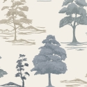 Belgravia Decor Carlotta Tree Blue Wallpaper - 9036