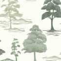 Belgravia Decor Carlotta Tree Sage Wallpaper - 9037