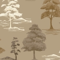 Belgravia Decor Carlotta Tree Champagne Wallpaper - 9038