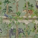 Holden Decor Petra Tropical Animals Sage Wallpaper - 91353