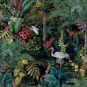 Holden Decor Masoala Tropical Leaves Black Wallpaper - 91441