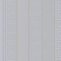 Versace Greek Key Stripe Silver Wallpaper - 93524-5