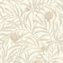 Belgravia Decor Pomegranate Leaf Cream/White Wallpaper - 9610