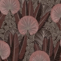 Grandeco Asperia Tropical Leaf Red/Pink Wallpaper - A54702