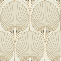 Grandeco Asperia Nile Palm Fan Beige/Gold Wallpaper - A54903
