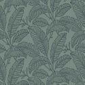 Grandeco Attitude Faye All Over Leaf Green Wallpaper - A66401