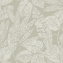 Grandeco Omaru Lorena Leaves Sage Wallpaper - A69501