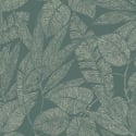 Grandeco Omaru Lorena Leaves Green Wallpaper - A69503