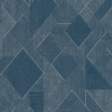 Grandeco Omaru Morena Geometric Navy Glitter Wallpaper - A72002