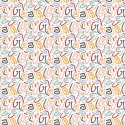 Ohpopsi Squiggle Lapis/Honey Wallpaper - ABS50126W