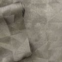 Belmont House Ziggy Abstract Sepia Brown Metallic Wallpaper - BH42