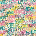 Ohpopsi Love Scrabble Pastel Pop Wallpaper - CEP50122W