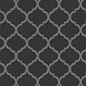 Debona Crystal Trellis Black/Silver Metallic Glitter Wallpaper - 8895