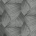 Elle Decoration Geometric Triangles Black/Silver Metallic Wallpaper - 10152-47