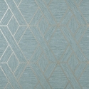Fine Decor Miya Geometric Teal Metallic Wallpaper - FD43154