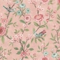 Fine Decor Eleanor Floral Birds Pink Wallpaper - FD43445