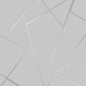 Fine Decor Quartz Fractal Silver Glitter Wallpaper - FD42280