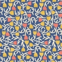 Ohpopsi Glasshouse Tiny Tulip Indigo Mix Wallpaper - GHS50137W