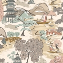 Ohpopsi Oka Landscape Perfect Almond Wallpaper - HAN50101W