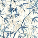 Ohpopsi Shadow Bamboo Sapphire Wallpaper - HAN50116W