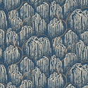 Ohpopsi Shizu Willow Tree Cobalt Wallpaper - HAN50139W