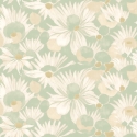 Ohpopsi Suiren Waterlily Misty Mint Wallpaper - HAN50143W