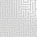 Holden Decor Glistening Maze Grey/Silver Metallic Wallpaper - 12910