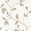 Holden Decor Lia Floral Twig Red/Cotton Metallic Wallpaper - 35173