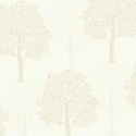 Holden Decor Opus Ornella Tree Cream Glitter Wallpaper - 35250