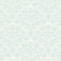 Hoopla Walls Elegance Deco Fan Blue Wallpaper - HWA1025W
