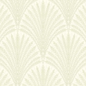 Hoopla Walls Elegance Leaf Fan Sage Green Wallpaper - HWA1029W