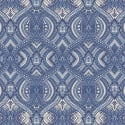Hoopla Walls Elegance Ogee Damask Navy Blue Wallpaper - HWA1036W
